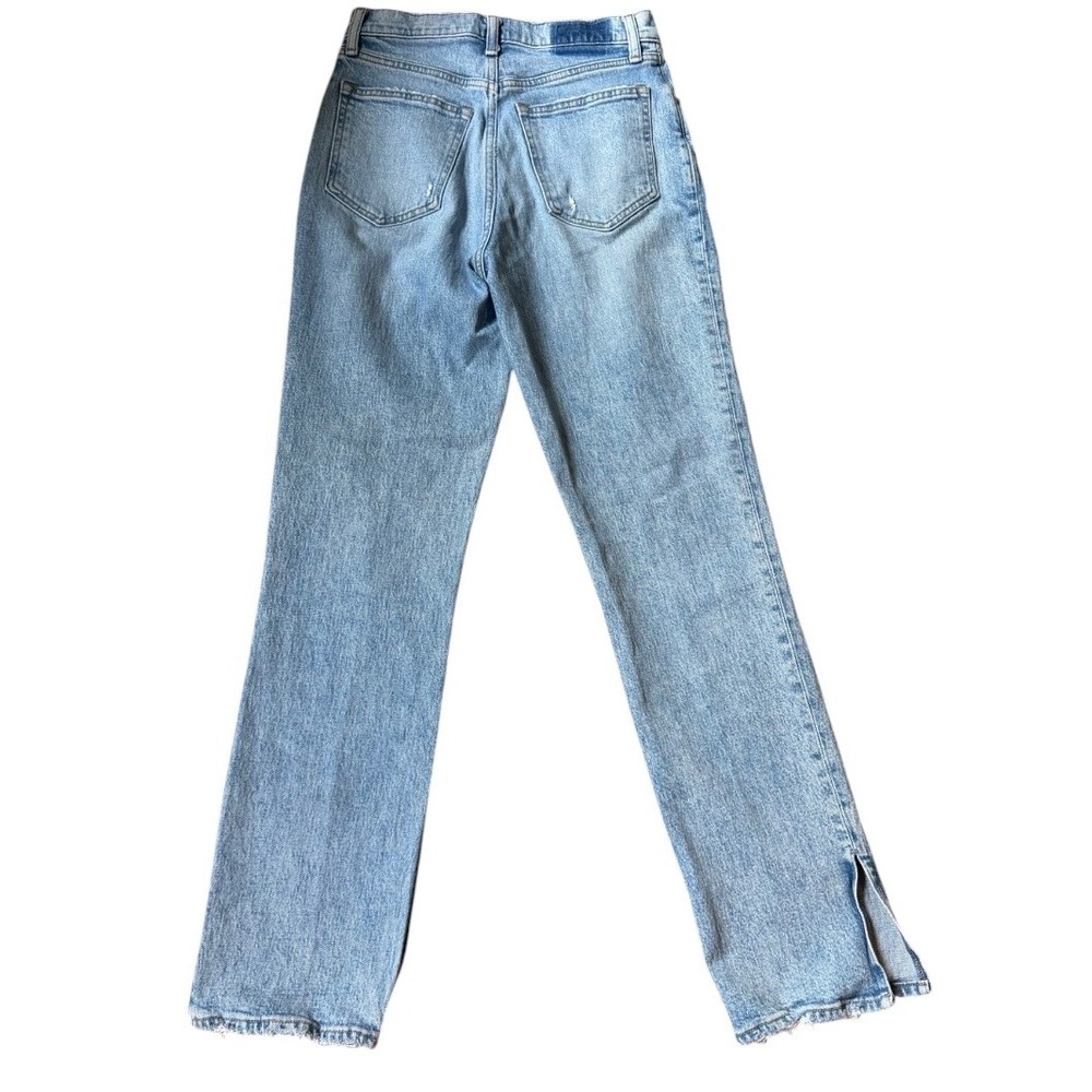 Abercrombie‎ & Fitch The 90s Straight Ultra High Rise Jeans  Side Slit 27 4R - Picture 5 of 5
